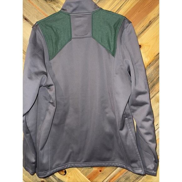 Colorado State Rams Jacket Under Armour Mens Med Green Cold Gear Loose 1/2 Zip - Picture 4 of 5